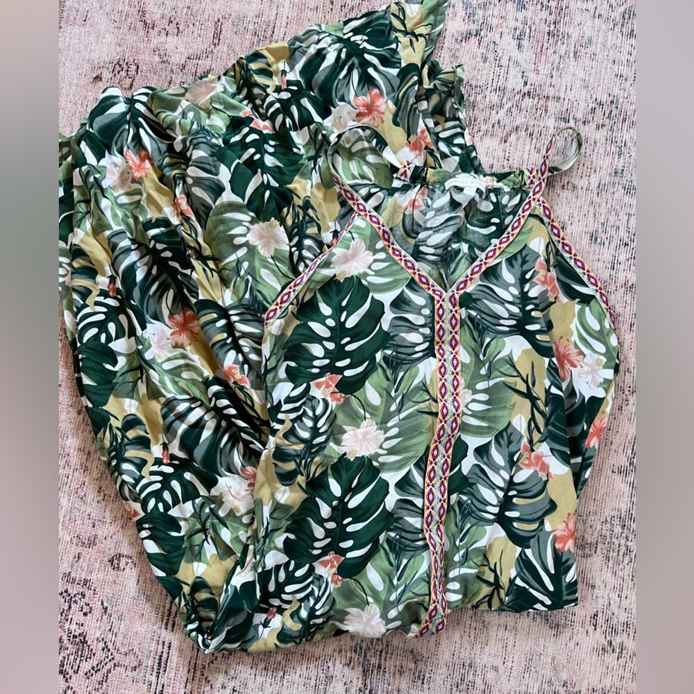 ⭐️America & Beyond Palm Print Maxi Dress – Size Small | NWOT - Picture 3 of 4